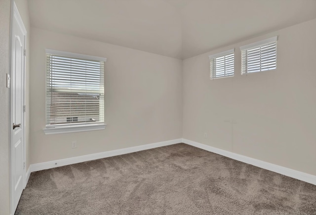 carpeted spare room featuring a healthy amount of sunlight