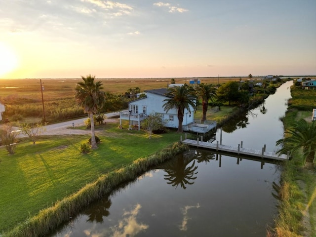 water view with a rural view