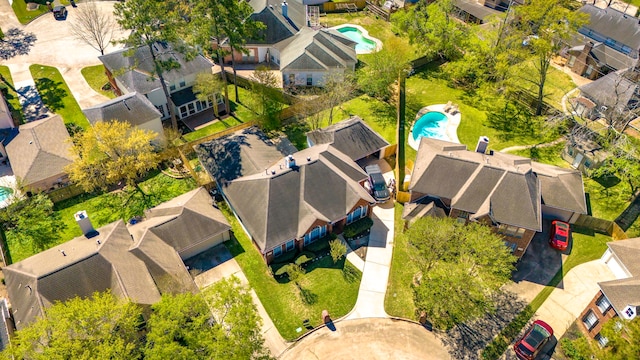 18106 Briden Oak Ct, Spring, TX 77379 - aerial perspective of suburban area with a pool area