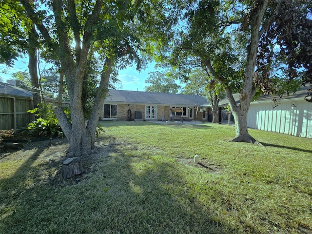 exterior space with french doors