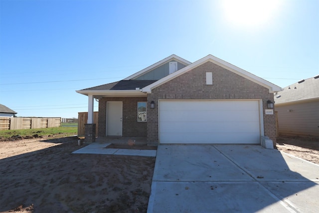 view of front of house featuring a garage