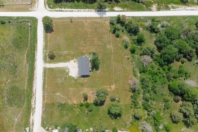 aerial view with a rural view