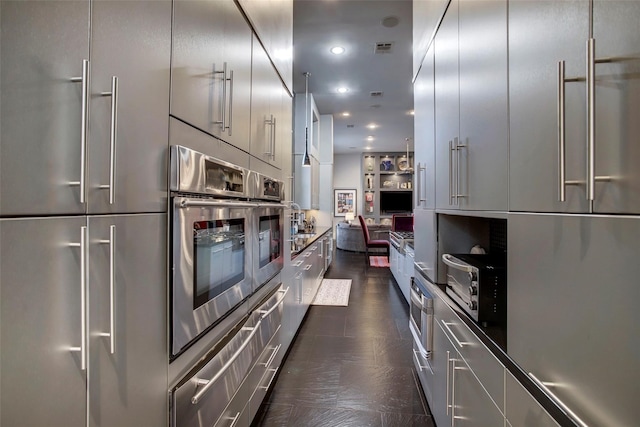 kitchen with appliances with stainless steel finishes