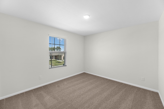 unfurnished room featuring carpet