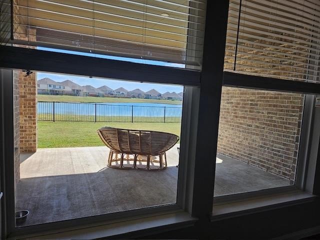 room details with a water view