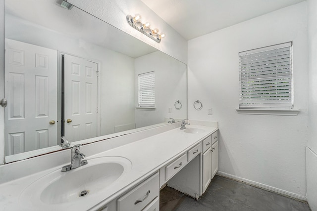 bathroom with vanity