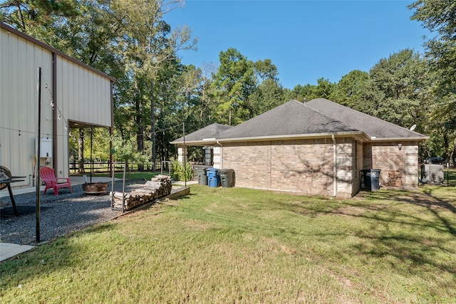 view of yard with a patio