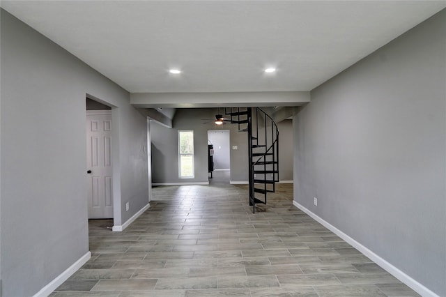 interior space with light wood-type flooring