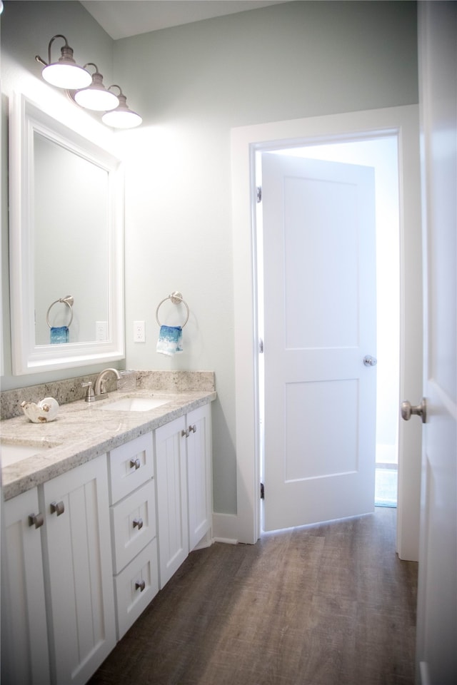 bathroom featuring vanity