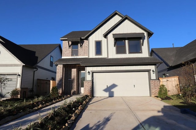 view of front of home featuring a garage