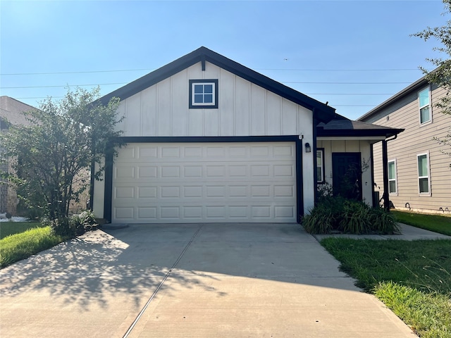 ranch-style home with a garage