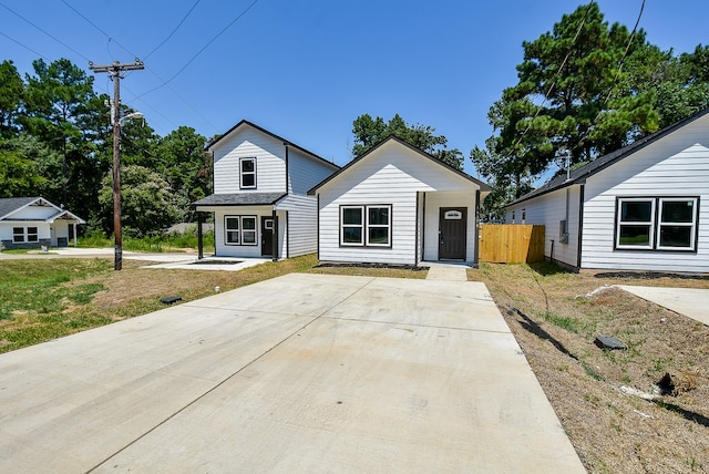 view of front of home