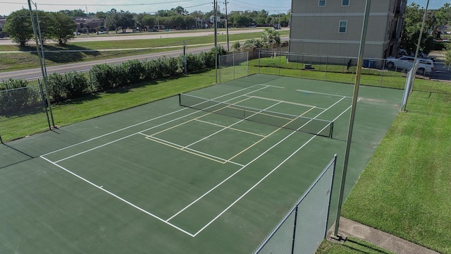 view of tennis court