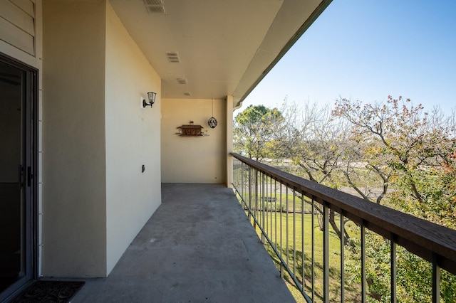 view of balcony