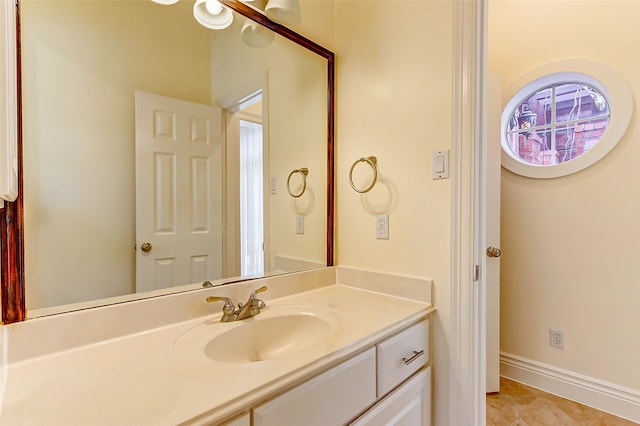 bathroom featuring vanity