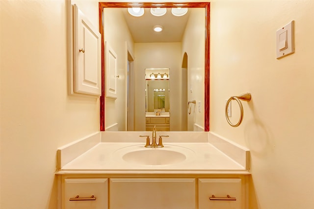 bathroom with vanity