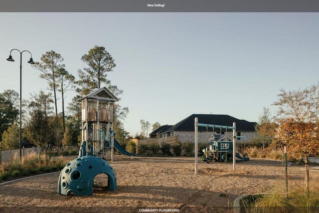 view of jungle gym