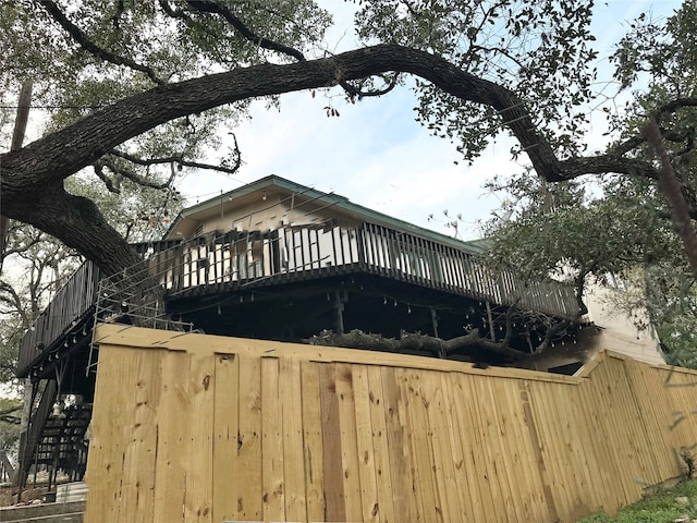 view of rear view of property