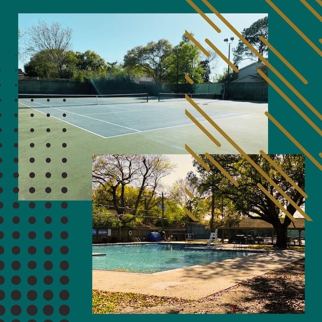 view of tennis court