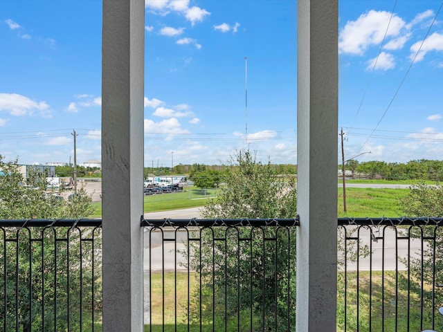 view of balcony