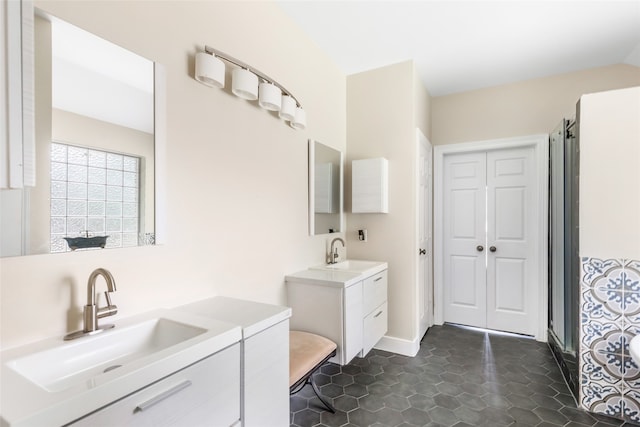 bathroom with vanity