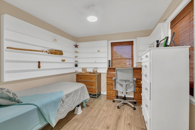 bedroom featuring light hardwood / wood-style flooring