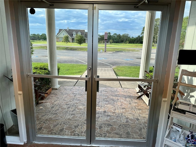 view of doorway to outside