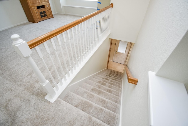 stairs with carpet