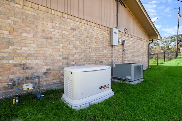 details with central air condition unit