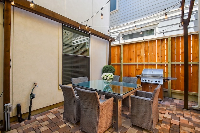 view of patio / terrace featuring area for grilling