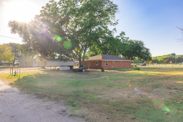 view of yard