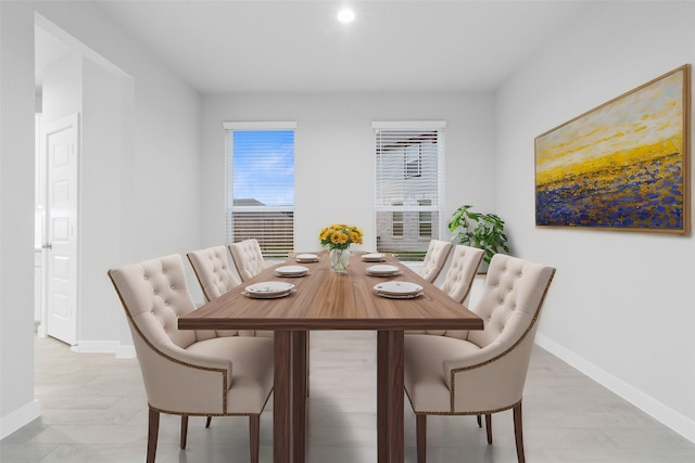 view of dining room