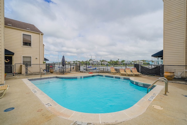 view of pool with a patio area