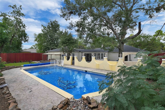 view of pool with a patio area