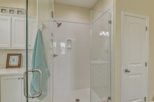 bathroom with walk in shower