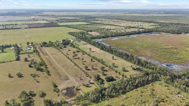 drone / aerial view featuring a rural view