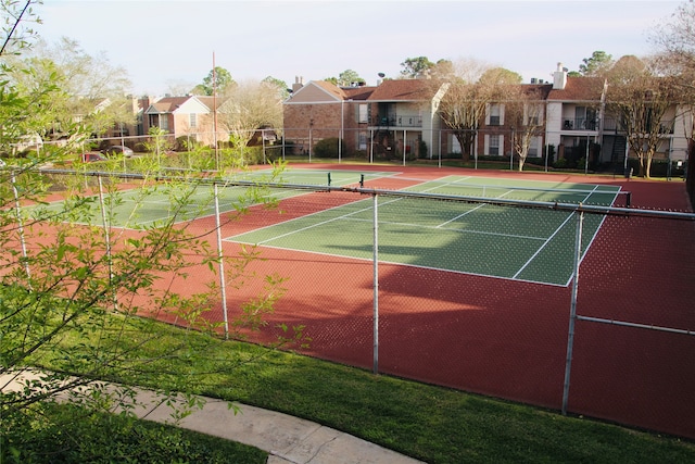 view of tennis court