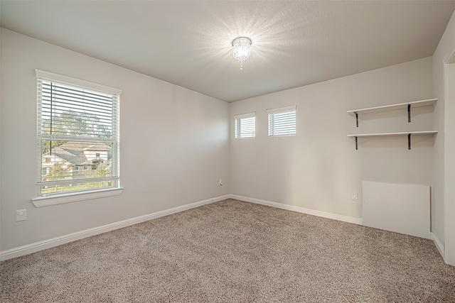 view of carpeted empty room