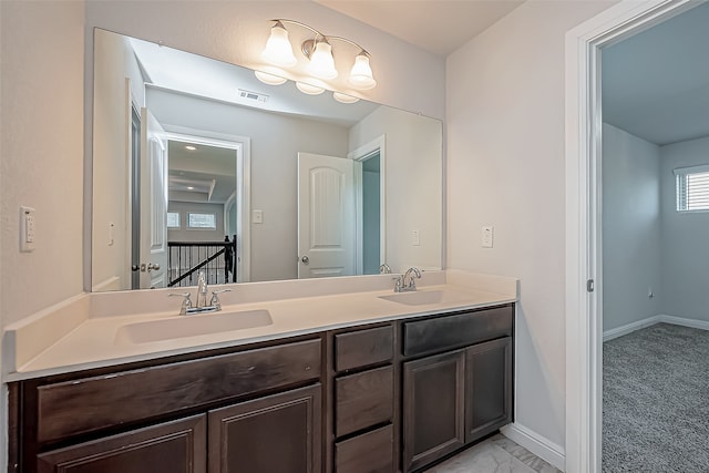 bathroom featuring vanity