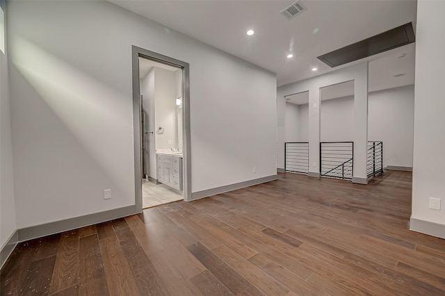 2322 Tuam, Houston, TX 77004 - unfurnished room featuring wood finished floors and recessed lighting