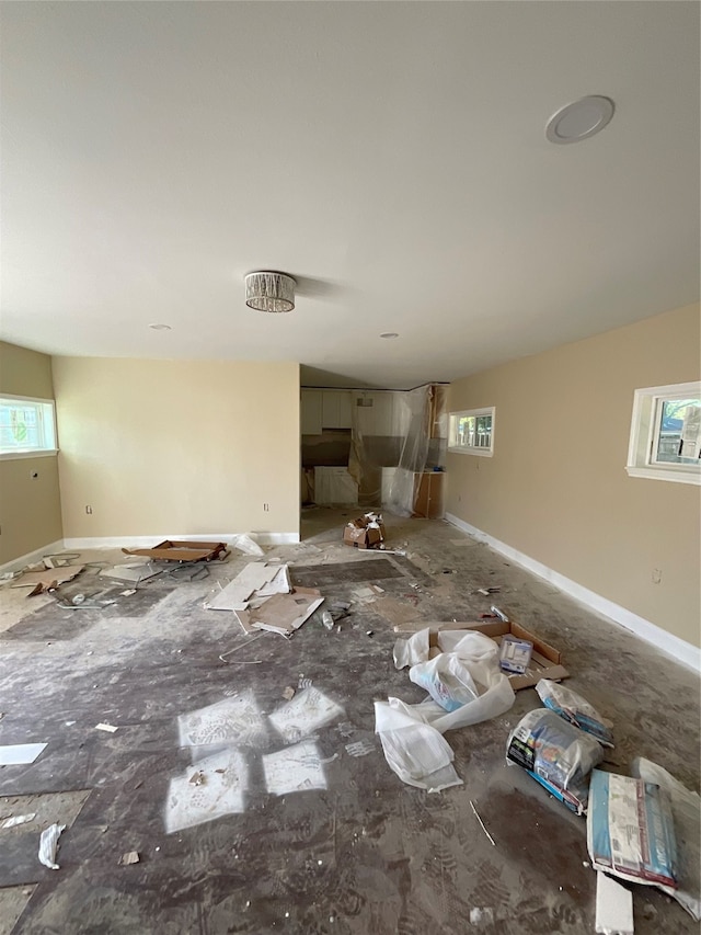 view of unfurnished living room