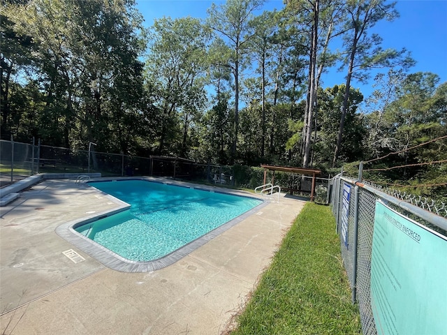 view of pool with a patio