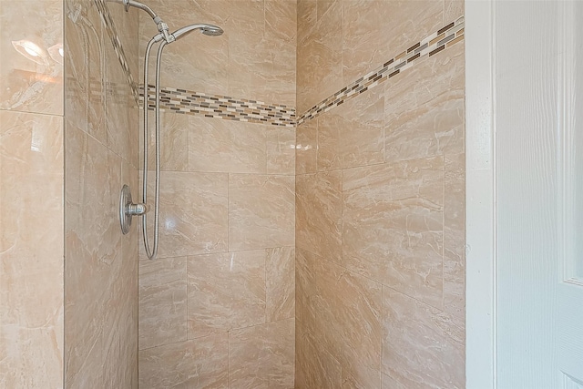 details featuring tiled shower