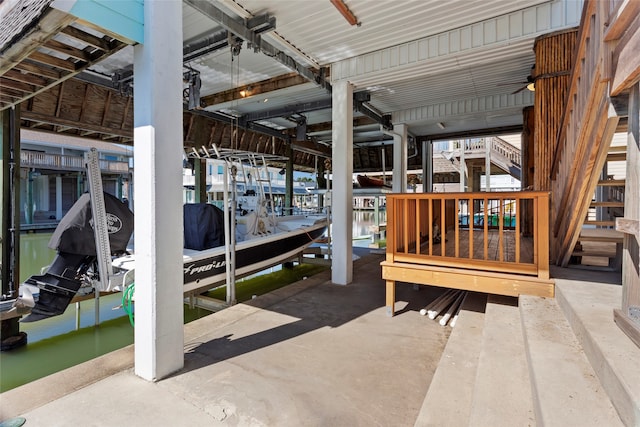 exterior space featuring concrete flooring