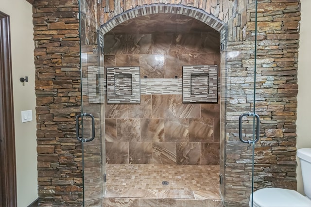 24578 Derry St, Hempstead, TX 77445 - bathroom with toilet and a shower stall