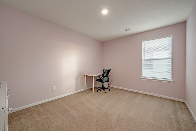 unfurnished office with light carpet