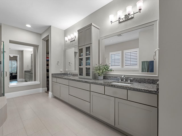 bathroom featuring vanity