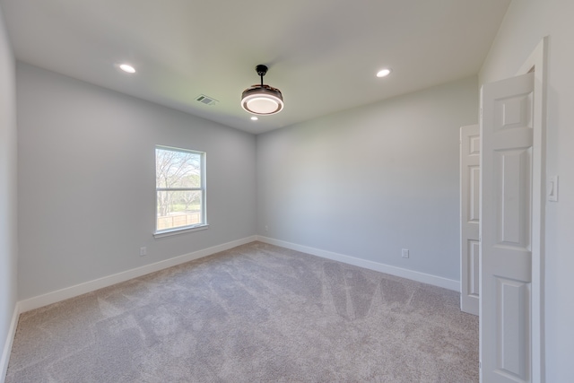 view of carpeted empty room