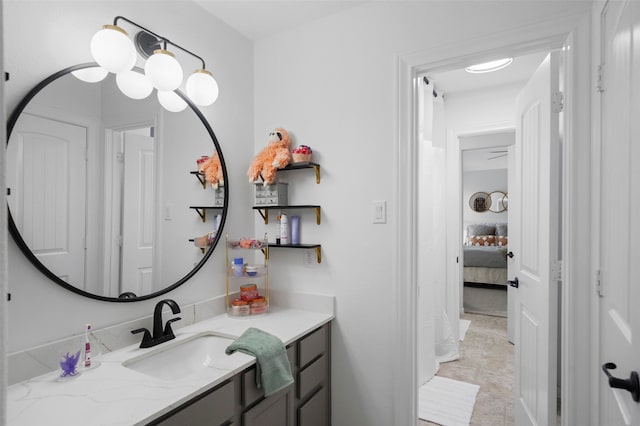 bathroom featuring vanity