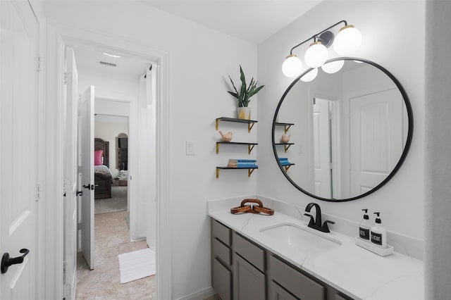 bathroom with vanity